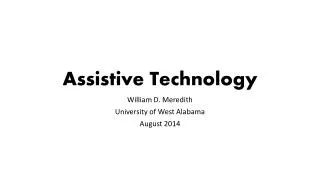 Assistive Tech