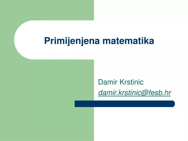 primijenjena matematika