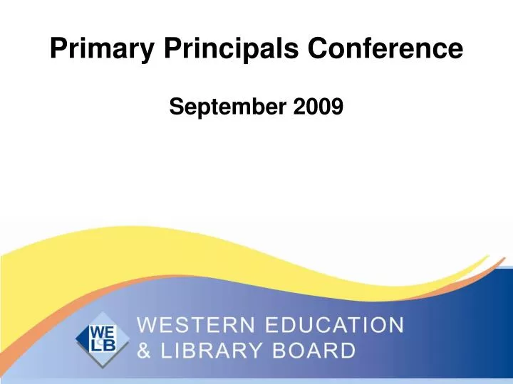 primary principals conference