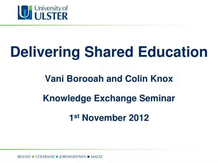 delivering shared education