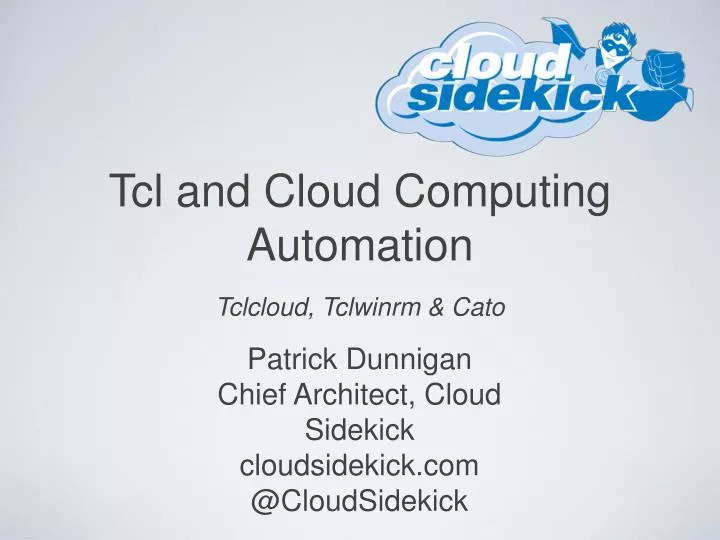 tcl and cloud computing automation