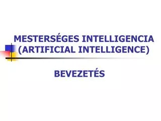 mesters ges intelligencia artificial intelligence