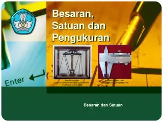 besaran satuan dan pengukuran