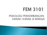 FEM 3101 - slide 1