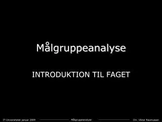 m lgruppeanalyse