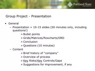 Group Project - Presentation
