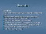 Mentoring - slide 1
