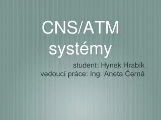 CNS/ATM systémy