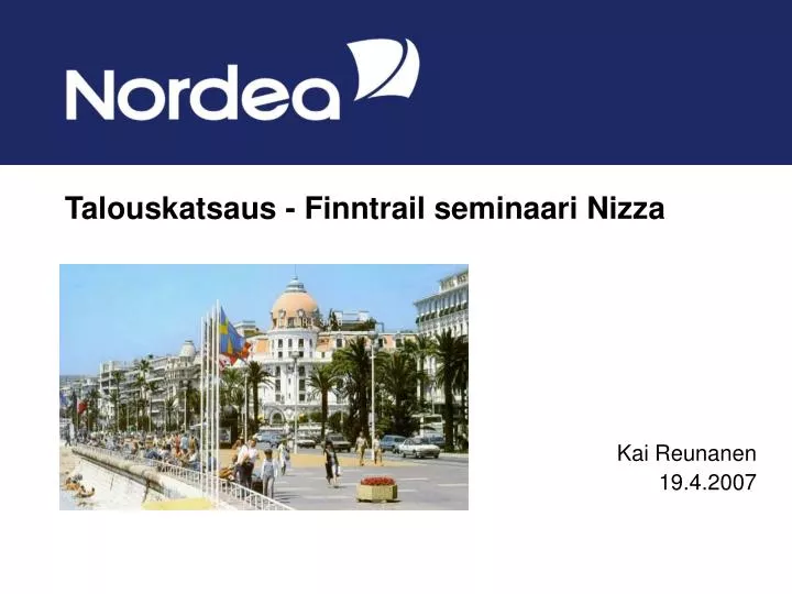 talouskatsaus finntrail seminaari nizza