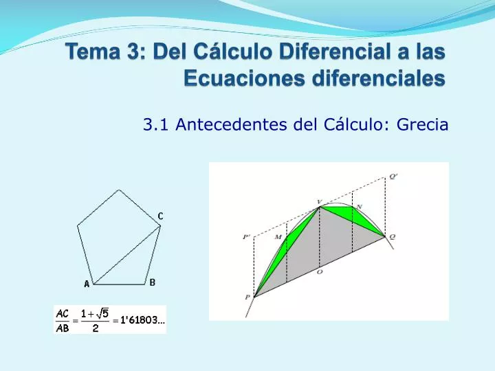 tema 3 del c lculo diferencial a las ecuaciones diferenciales