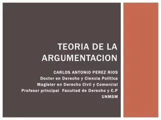 teoria de la argumentacion