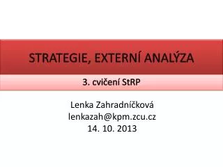 strategie extern anal za