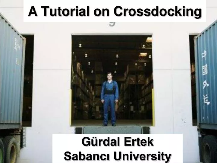 a tutorial on crossdocking