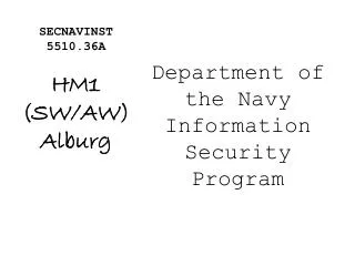 secnavinst 5510 36a