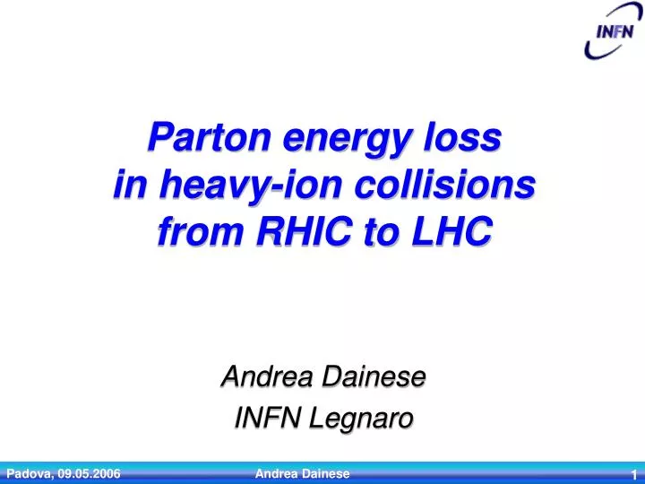 parton energy loss in heavy ion collisions from rhic to lhc