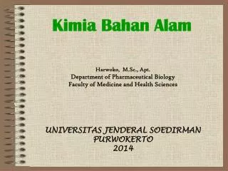 kimia bahan alam