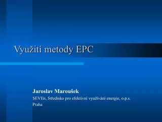 vyu it metody epc