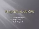 PENJADWALAN CPU - slide 1