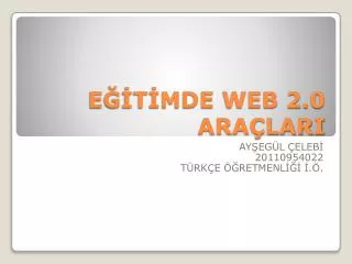 e t mde web 2 0 ara lari