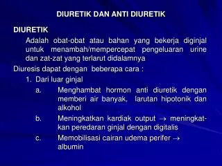 diuretik dan anti diuretik