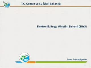 t c orman ve su leri bakanl