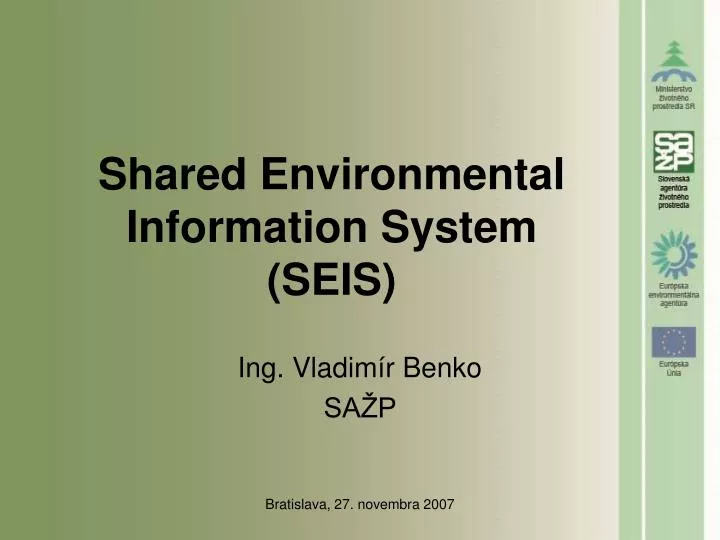 shared environmental information system seis
