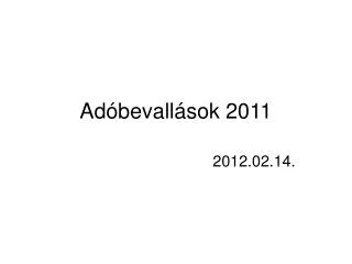 ad bevall sok 2011