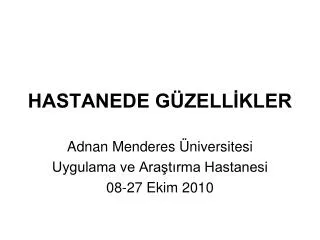 hastanede g zell kler