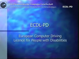 ecdl pd