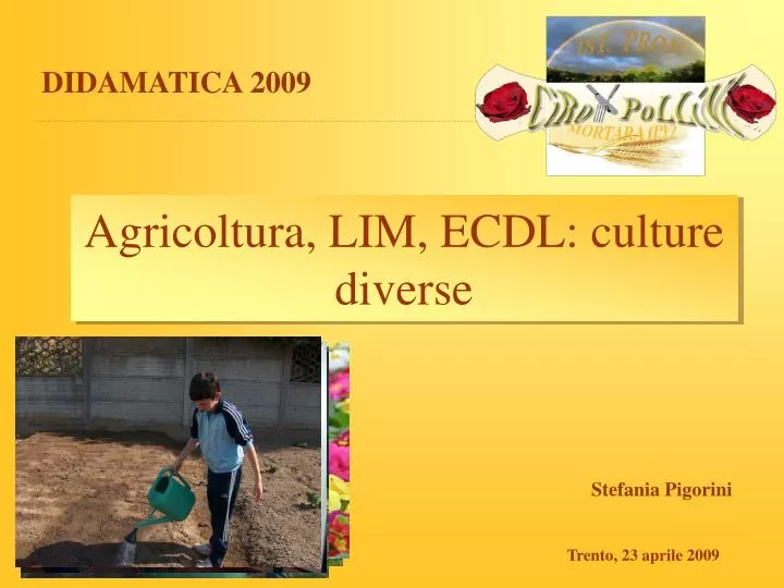 agricoltura lim ecdl culture diverse