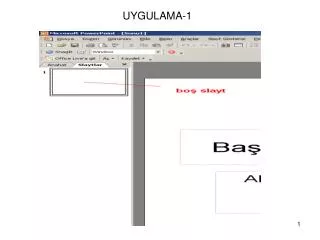 uygulama 1