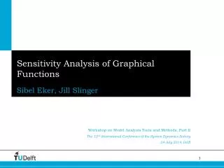 Sensitivity Analysis of Graphical Functions