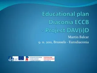 Educational plan Diaconia ECCB - Project DAV(i)D