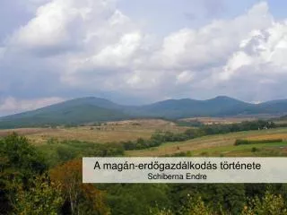 a mag n erd gazd lkod s t rt nete schiberna endre