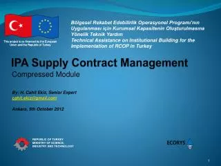 IPA Supply Contract Management