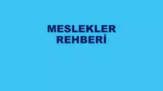 meslekler rehber