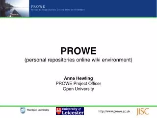 PROWE (personal repositories online wiki environment)