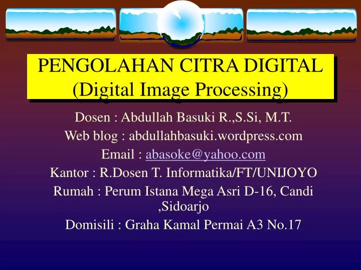 pengolahan citra digital digital image processing