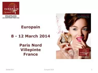 Europain 8 - 12 March 2014 Paris Nord Villepinte France