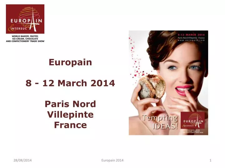 europain 8 12 march 2014 paris nord villepinte france