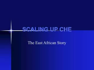 SCALING UP CHE