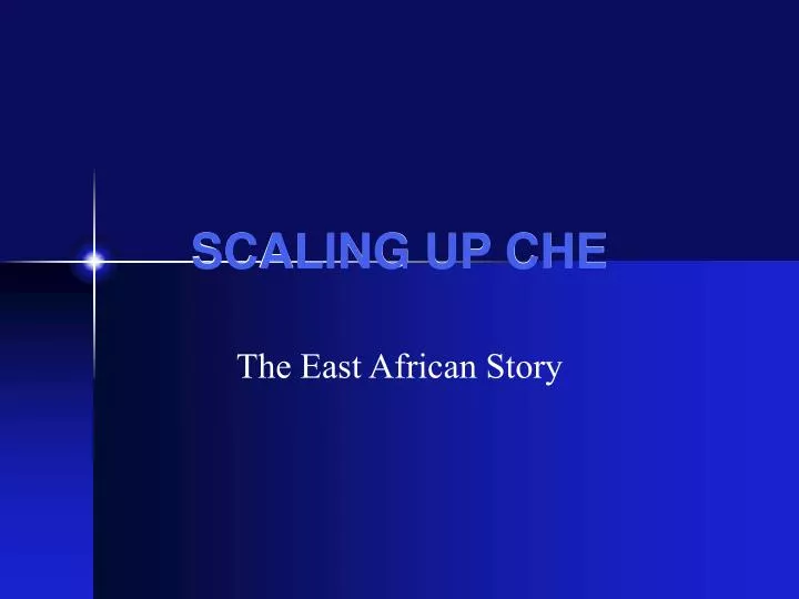 scaling up che