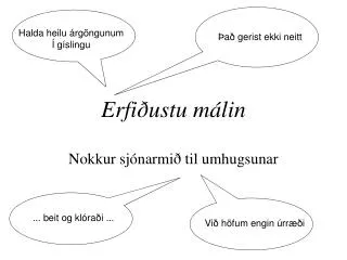 Erfiðustu málin