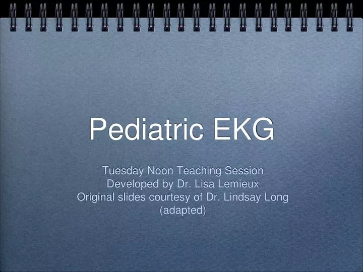 pediatric ekg