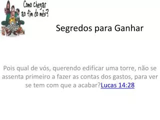 segredos para ganhar
