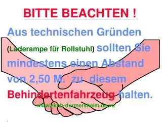 bitte beachten