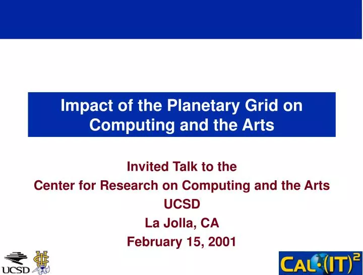 impact of the planetary grid on computing and the arts