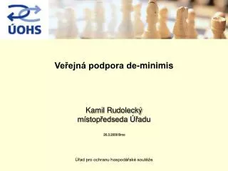 ve ejn podpora de minimis
