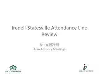 Iredell-Statesville Attendance Line Review
