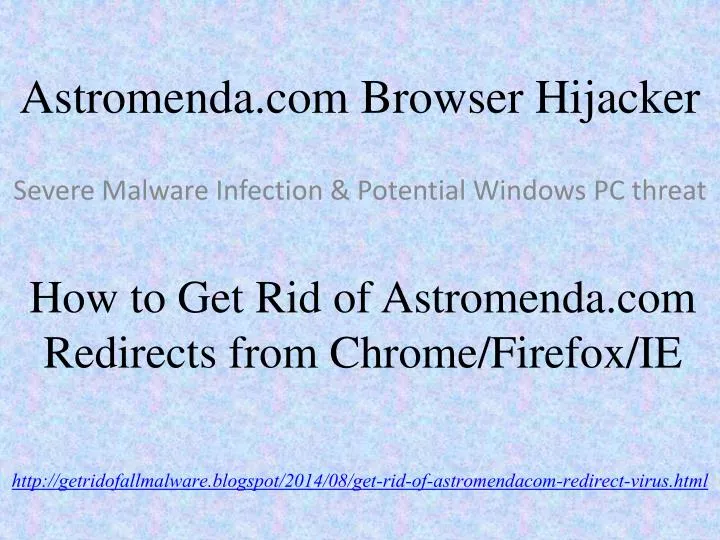 astromenda com browser hijacker